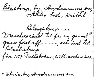 Bild på arkivkortet för arkivposten Blästorp