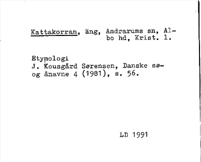Bild på arkivkortet för arkivposten Kattakorran