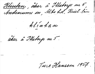 Bild på arkivkortet för arkivposten Klinten