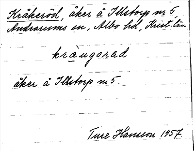 Bild på arkivkortet för arkivposten Kråkeröd
