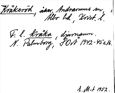 Bild på arkivkortet för arkivposten Kråkeröd