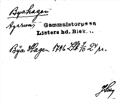 Bild på arkivkortet för arkivposten Byahagen