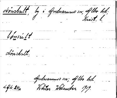 Bild på arkivkortet för arkivposten Lönshult