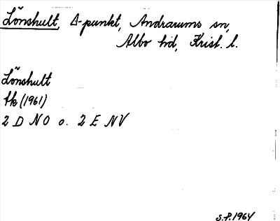 Bild på arkivkortet för arkivposten Lönshult