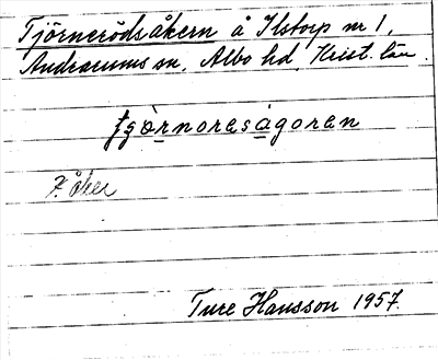 Bild på arkivkortet för arkivposten Tjörnerödsåkern