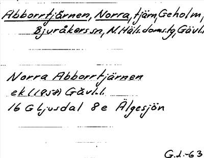 Bild på arkivkortet för arkivposten Abborrtjärnen, Norra