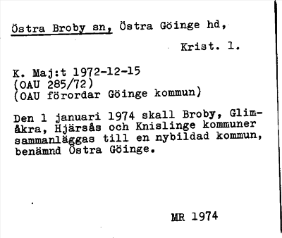 Bild på arkivkortet för arkivposten Östra Broby sn