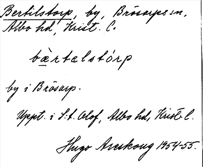 Bild på arkivkortet för arkivposten Bertilstorp