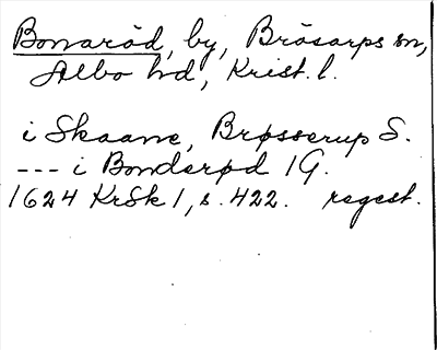Bild på arkivkortet för arkivposten Bonaröd