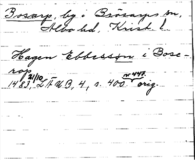 Bild på arkivkortet för arkivposten Bonsarp