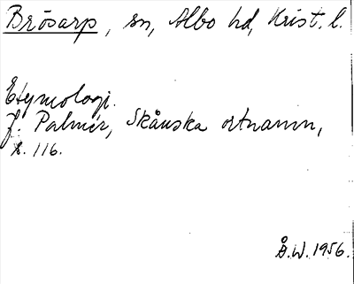 Bild på arkivkortet för arkivposten Brösarp