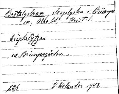 Bild på arkivkortet för arkivposten Brötalyckan
