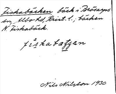 Bild på arkivkortet för arkivposten Fiskabäcken