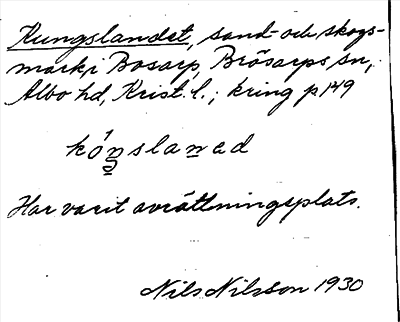 Bild på arkivkortet för arkivposten Kungslandet