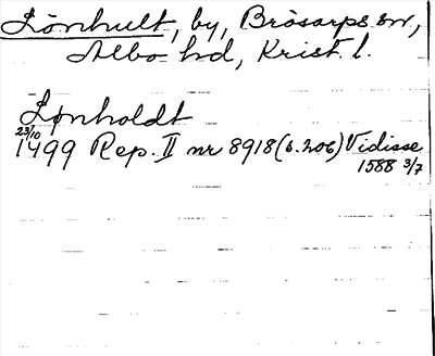 Bild på arkivkortet för arkivposten Lönhult