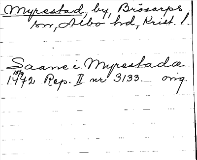 Bild på arkivkortet för arkivposten Myrestad