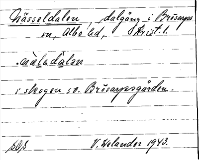 Bild på arkivkortet för arkivposten Nässeldalen