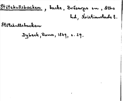 Bild på arkivkortet för arkivposten Stötekullsbacken