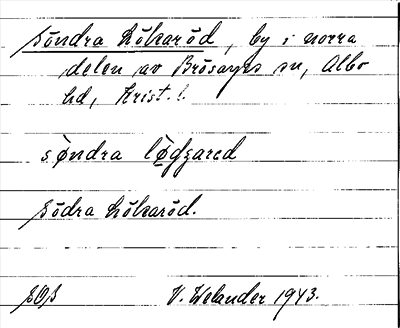 Bild på arkivkortet för arkivposten Södra Lökaröd