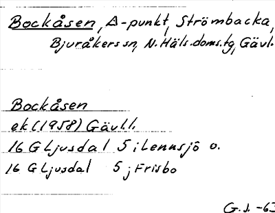 Bild på arkivkortet för arkivposten Bockåsen