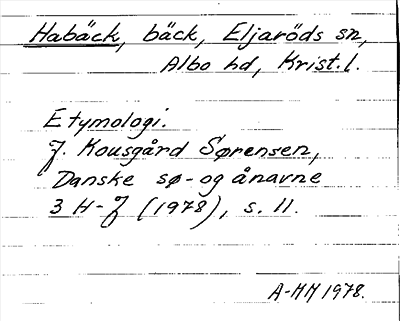 Bild på arkivkortet för arkivposten Habäck