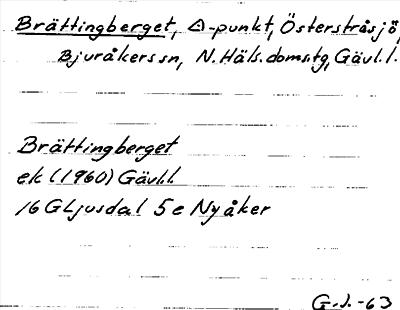Bild på arkivkortet för arkivposten Brättingberget