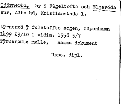 Bild på arkivkortet för arkivposten Tjörneröd