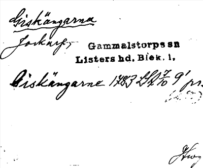 Bild på arkivkortet för arkivposten Giskängarna