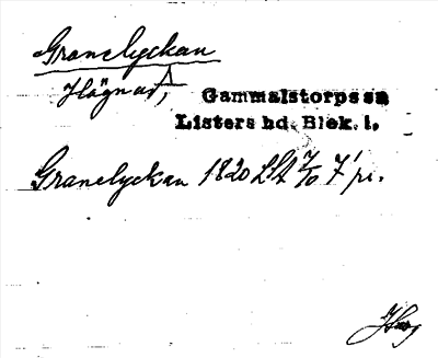 Bild på arkivkortet för arkivposten Granelyckan