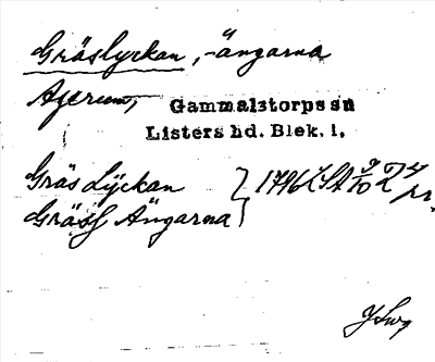 Bild på arkivkortet för arkivposten Gräslyckan, -ängarna