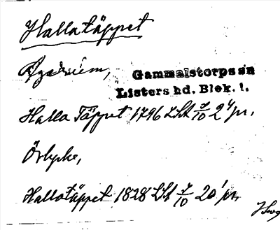Bild på arkivkortet för arkivposten Hallatäppet
