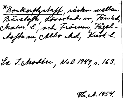 Bild på arkivkortet för arkivposten *Bockerøtzstaff