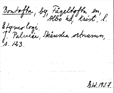 Bild på arkivkortet för arkivposten Bontofta
