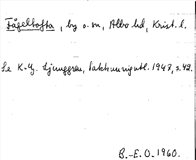 Bild på arkivkortet för arkivposten Fågeltofta
