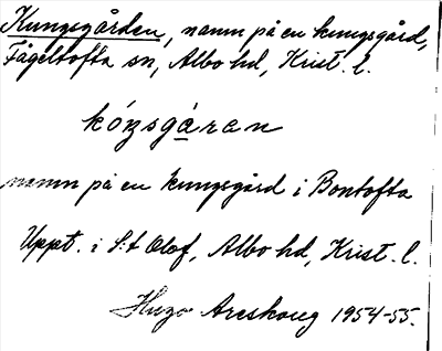 Bild på arkivkortet för arkivposten Kungsgården