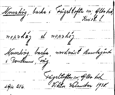 Bild på arkivkortet för arkivposten Nossehög