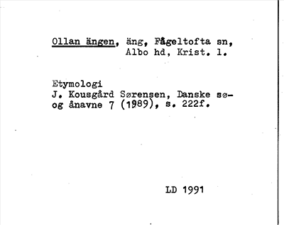 Bild på arkivkortet för arkivposten Ollan ängen