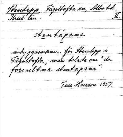 Bild på arkivkortet för arkivposten Stentapp