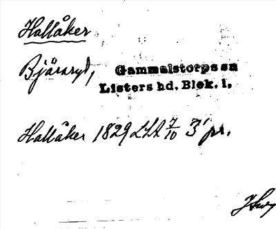 Bild på arkivkortet för arkivposten Hallåker