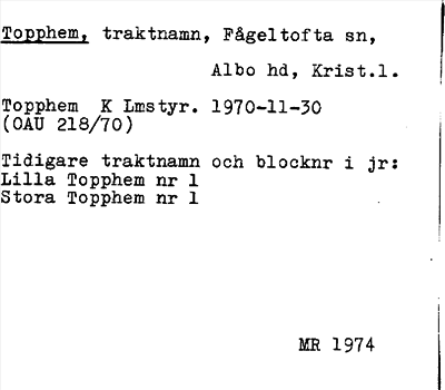 Bild på arkivkortet för arkivposten Topphem