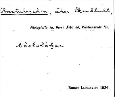 Bild på arkivkortet för arkivposten Bastubacken