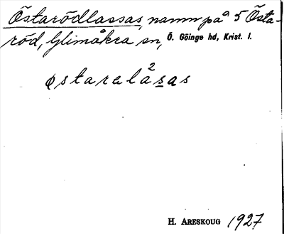 Bild på arkivkortet för arkivposten Östrarödlassas