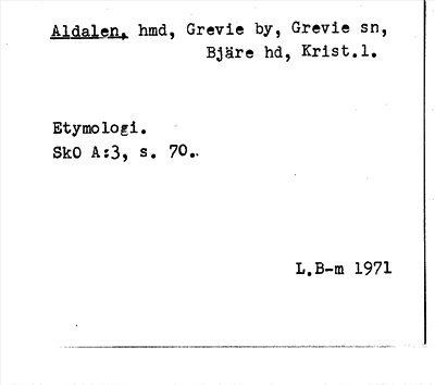 Bild på arkivkortet för arkivposten Aldalen