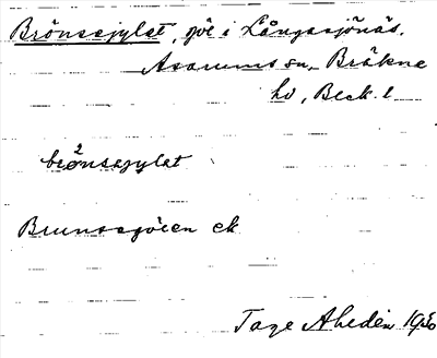 Bild på arkivkortet för arkivposten Brönsejylet