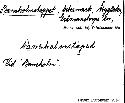 Bild på arkivkortet för arkivposten Baneholmstäppet