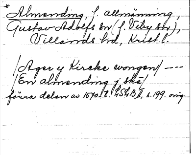 Bild på arkivkortet för arkivposten *Almending