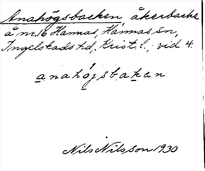 Bild på arkivkortet för arkivposten Anahögsbacken