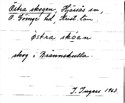 Bild på arkivkortet för arkivposten Östra skogen