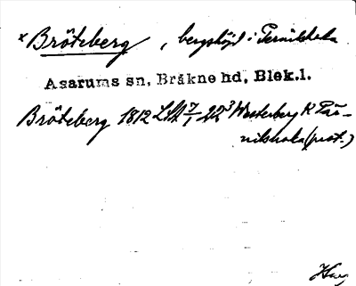 Bild på arkivkortet för arkivposten *Bröteberg