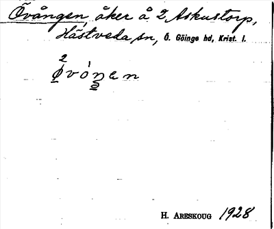 Bild på arkivkortet för arkivposten Övången